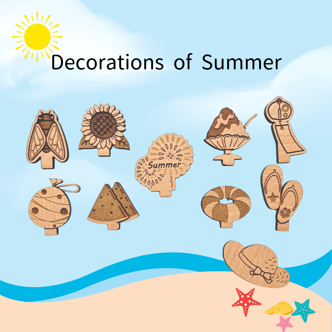 うちのツリー　夏パーツ│夏　　7月　８月　花火　ひまわり　夏休み　季節飾り　インテリア　2way　壁掛け | 7枚目